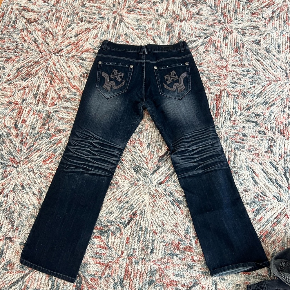Navy black jeans